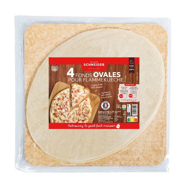 Fonds pour flammekueche - forme ovale